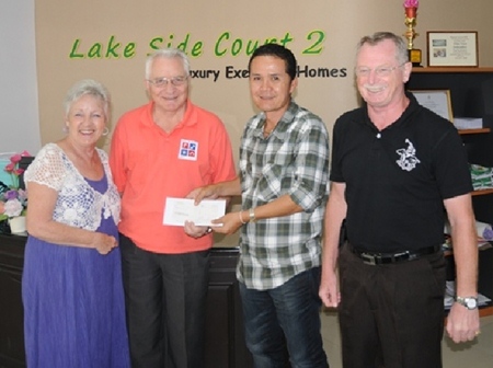 (L to R) Dianne and Fred Doell, Veera Ladnongkun and Bill Clarke.